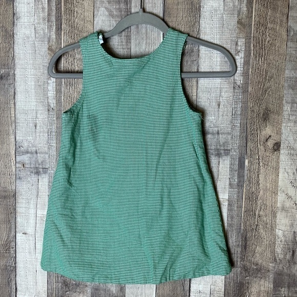 Vintage Funtasia Too Dallas Dress Green Gingham Reversible - Picture 5 of 9
